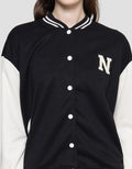 Nevada Varsity Solid Jaket Wanita