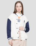 Nevada Varsity Solid Jaket Wanita