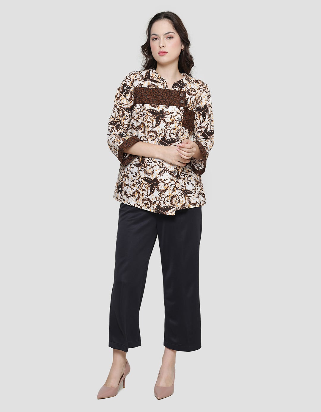 Arjuna Weda Butterfly Jogja Women's Batik Blouse