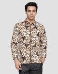 Arjuna Weda Body Fit Batik Kupu Jogja Kemeja Batik Pria
