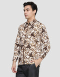 Arjuna Weda Body Fit Batik Kupu Jogja Kemeja Batik Pria