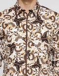 Arjuna Weda Body Fit Batik Kupu Jogja Kemeja Batik Pria