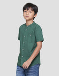 Nevada Poplin Vision Solid Kemeja Koko Lengan Pendek Anak Laki-laki
