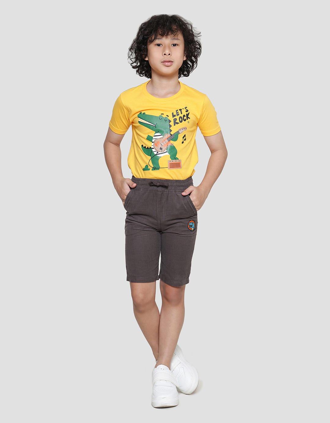 Little M Woven Corduroy Boys Shorts