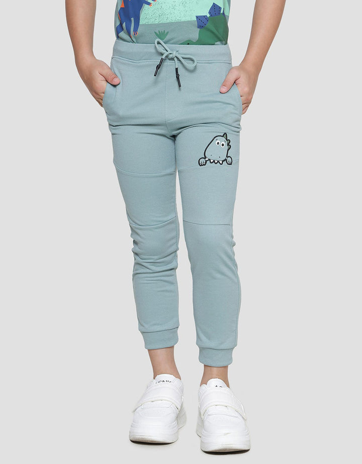 Little M Terry Cut N Sewn Dino Celana Jogger Anak Laki-laki