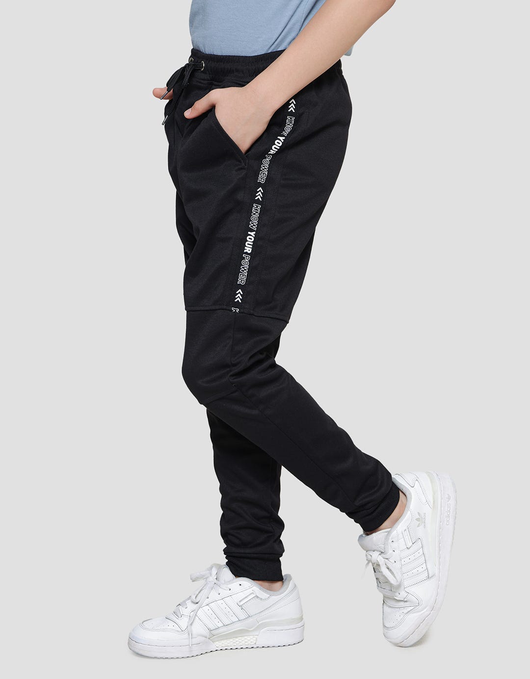 Nevada Double Knit With Print Tape  Jogger Anak Laki-laki
