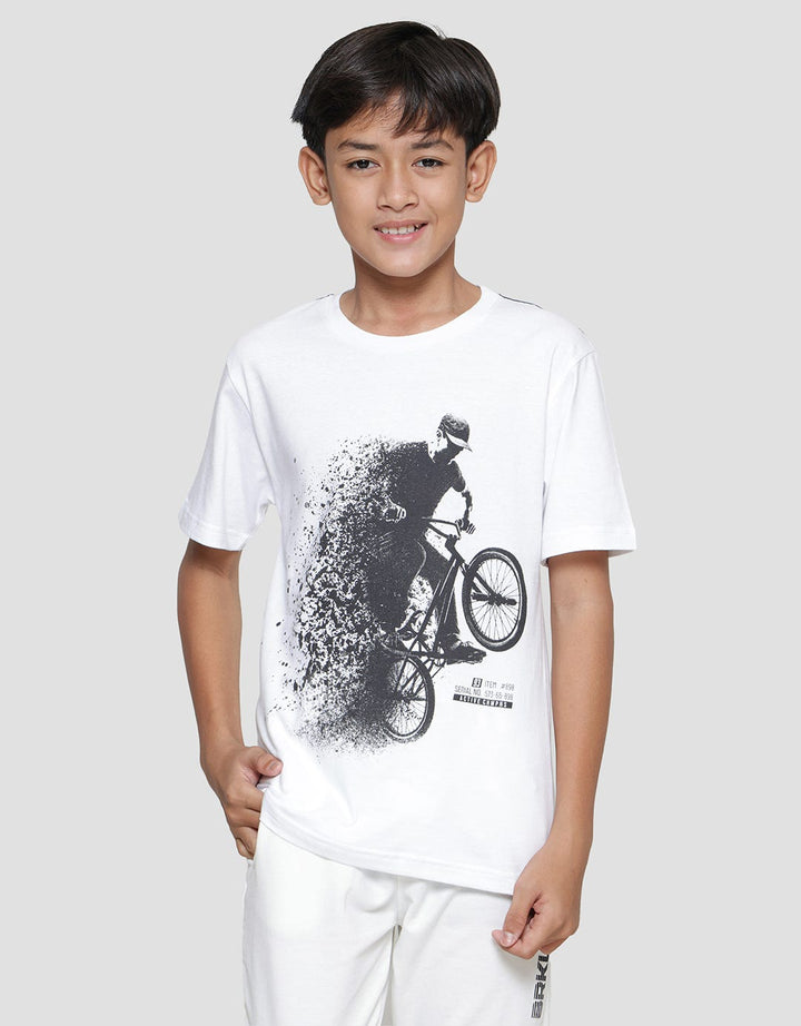 Nevada Man Ride Bike Kaos Anak Laki-laki