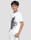 Nevada Man Ride Bike Kaos Anak Laki-laki