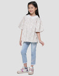 Little M Lengan Balon Kerah Lace Blouse Anak Perempuan