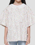 Little M Lengan Balon Kerah Lace Blouse Anak Perempuan