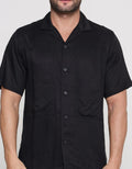 Details Rayon Twill Kazumi 2 Pocket Jimmy Fit London Kemeja Pria