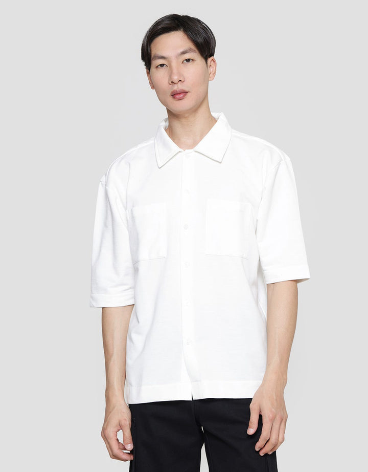 Details Dobby 2 Pocket Bobby Fit Kemeja Lengan Pendek Pria