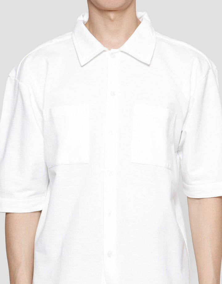 Details Dobby 2 Pocket Bobby Fit Kemeja Lengan Pendek Pria