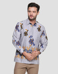 Arjuna Weda Men's Raster Short Batik Shirt