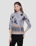 Arjuna Weda Regular Fit Batik Singket Raster Blouse for Women