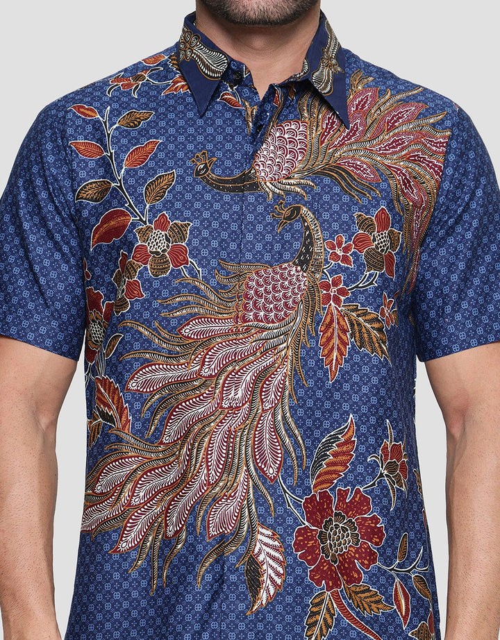 Arjuna Weda Hem Body Fit Cendrawasih Kemeja Batik Pria