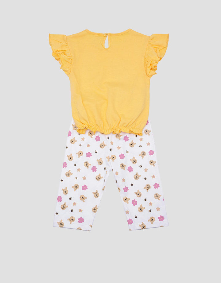 Disney Pooh Happy Day Pakaian Set Anak Perempuan