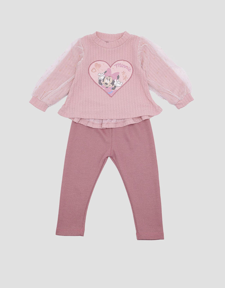 Disney Tulle Texture Minnie Clothing Set for Girls