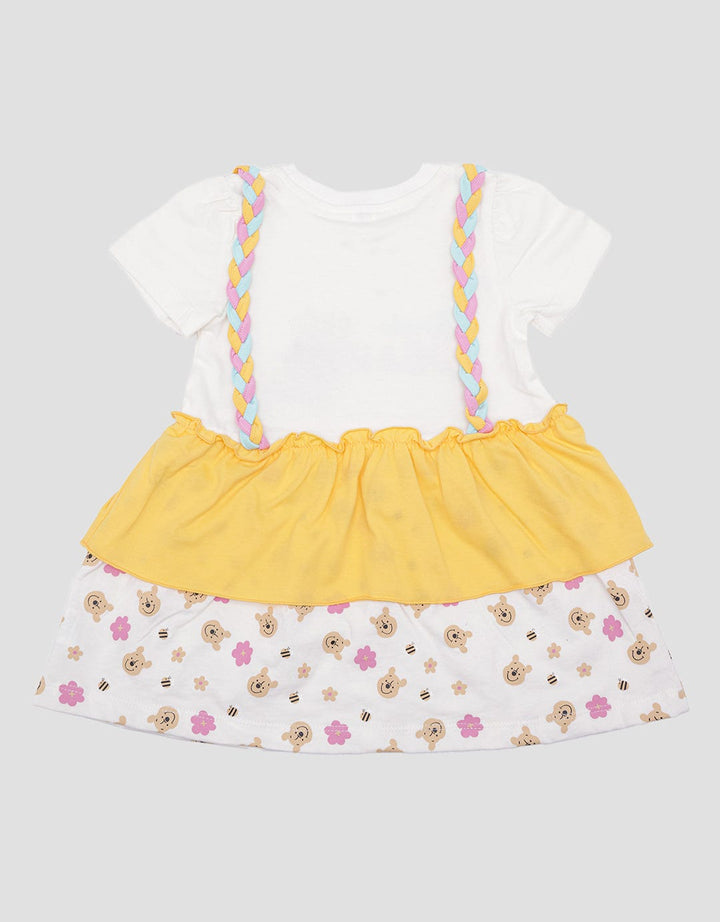 Disney Tali Kepang Pooh Midi Dress Anak Perempuan