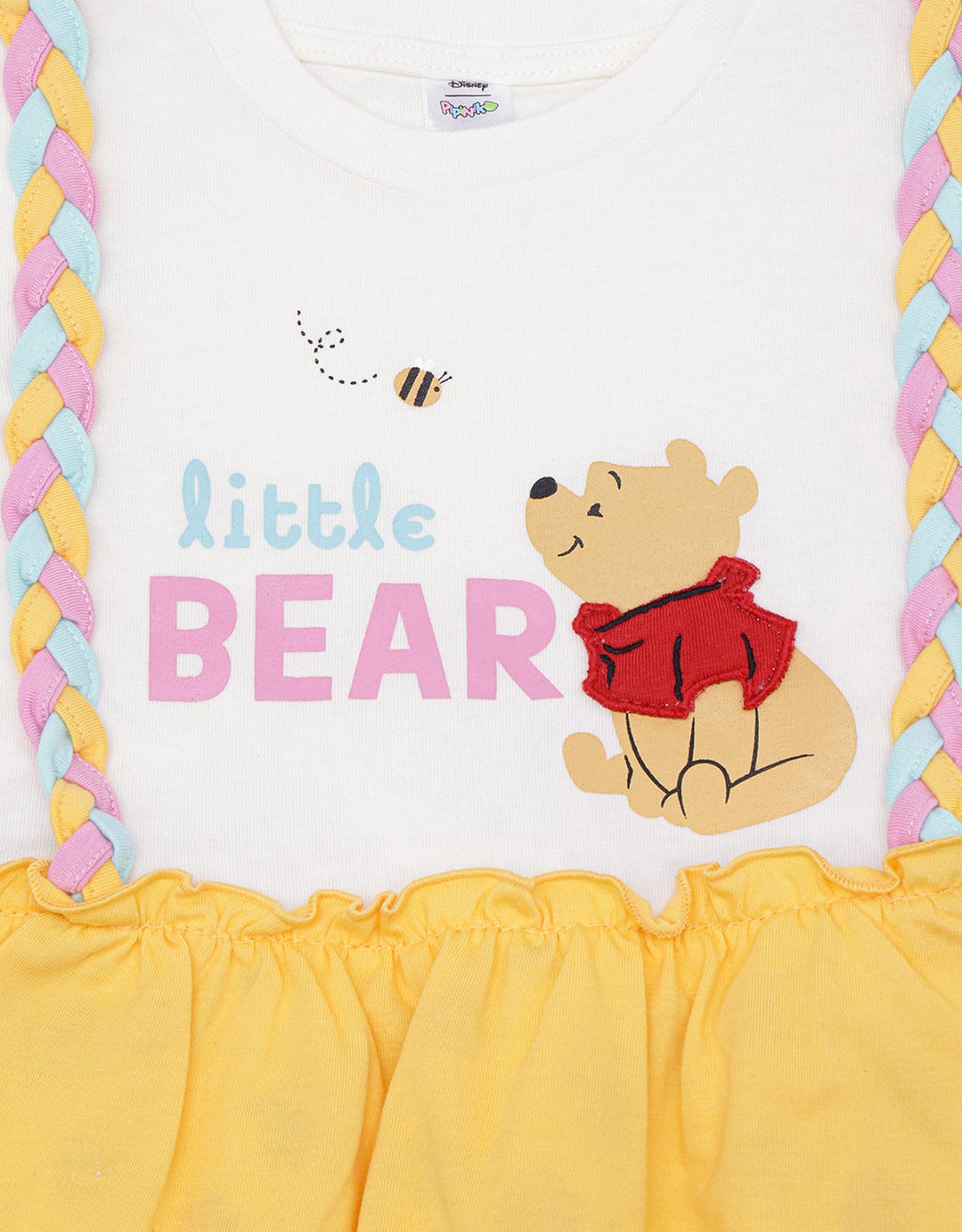 Disney Tali Kepang Pooh Midi Dress Anak Perempuan