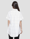 Nevada Check Big Box Women's Short Sleeve Tunic