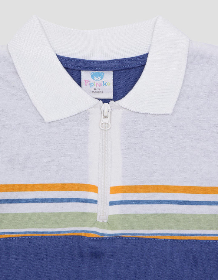 Pipiniko Zipper Detail Kaos Anak Laki-Laki