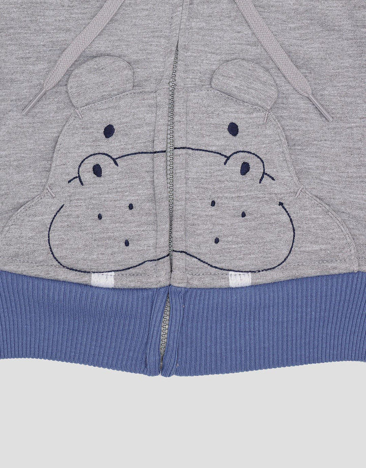 Pipiniko Hippo Graphic Jaket Anak Laki-laki