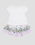 Pipiniko Flower 2 Pcs Skort Girls Clothes Set