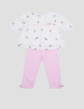 Pipiniko Flower Baju Set 2 Pcs Tunic Anak Perempuan