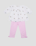 Pipiniko Flower Baju Set 2 Pcs Tunic Anak Perempuan