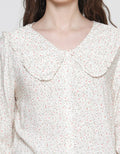 Connexion Print Flower Sulur With Peterpan Collar Women's Blouse