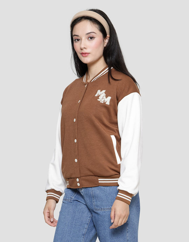 Disney Print Mickey Mouse Women's Varsity Jacket