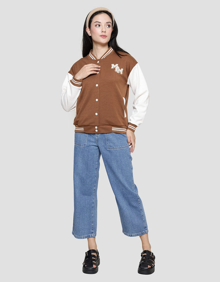 Disney Print Mickey Mouse Women's Varsity Jacket