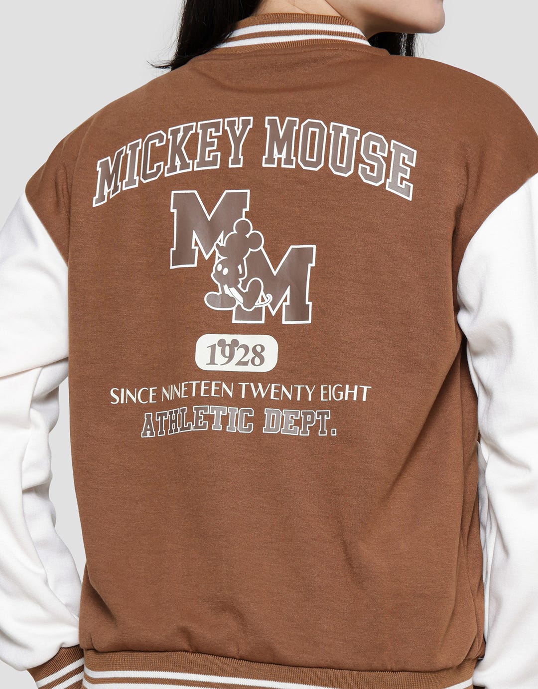 Disney Print Mickey Mouse Women's Varsity Jacket