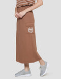 Disney Print Mickey Mouse Midi Skirt Cargo Wanita