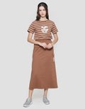 Disney Print Mickey Mouse Midi Skirt Cargo Wanita