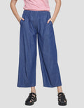 Anyday Sky Denim Women's Culottes Long Pants