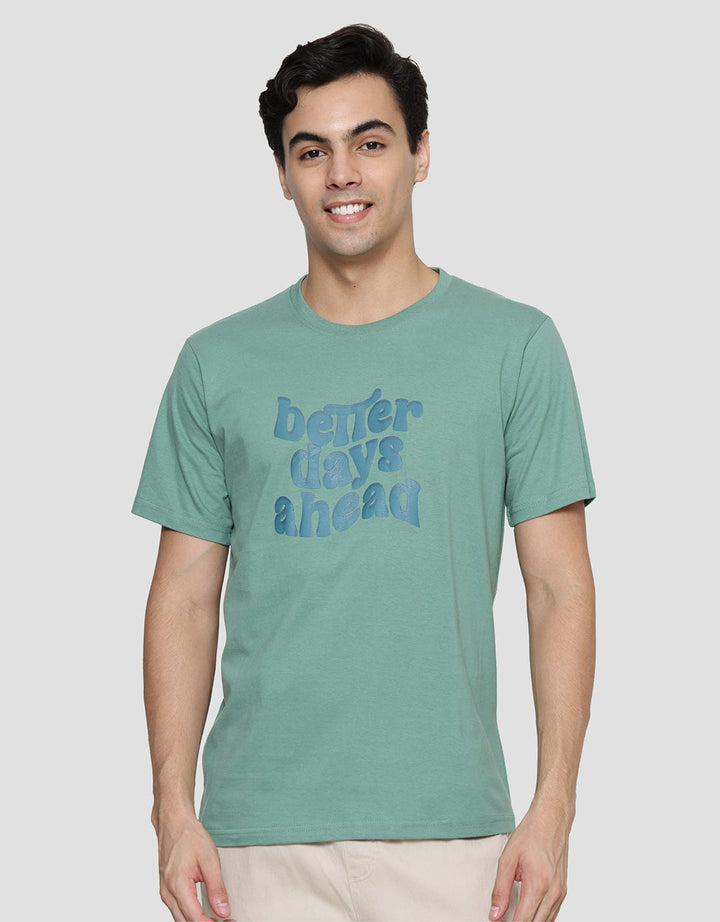 T Zone Print Better Days Ahead Men's Short Sleeve T-Shirt
