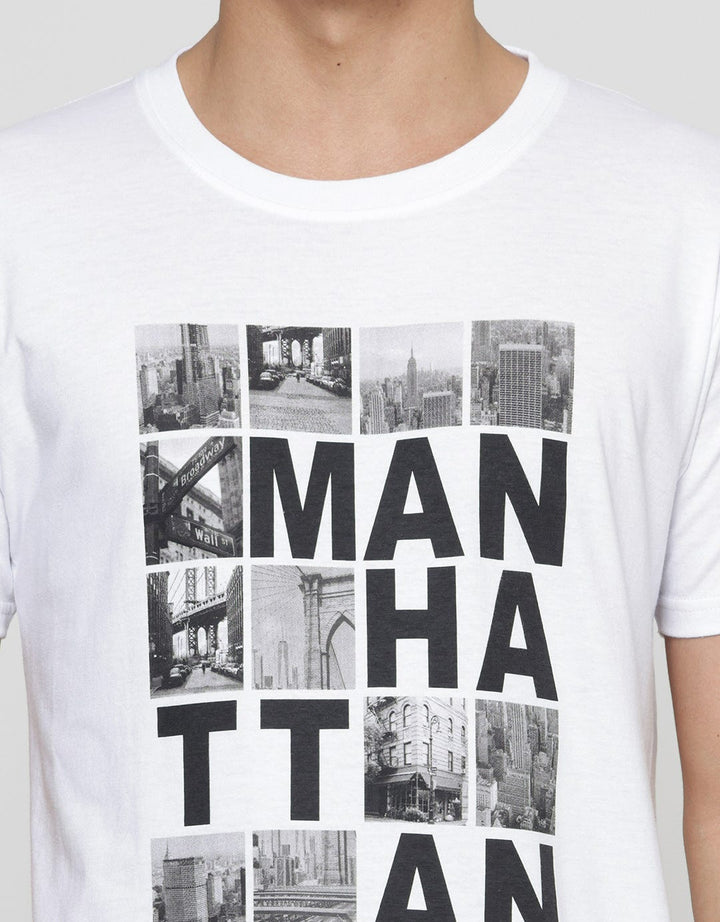 T Zone Photoprint City - Manhattan Kaos Lengan Pendek Pria