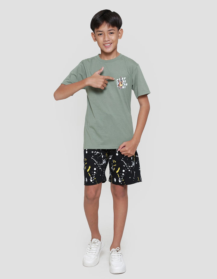 Nevada Print Logo Quitar Boys Short Sleeve T-Shirt