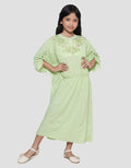 Donita Ruffle Sleeve Dress for Girls