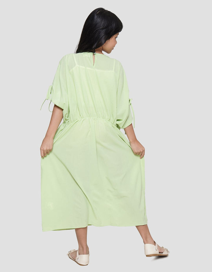 Donita Ruffle Sleeve Dress for Girls