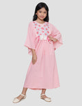 Donita Floral Embro Dress Muslim Anak Perempuan