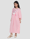 Donita Floral Embro Dress Muslim Anak Perempuan