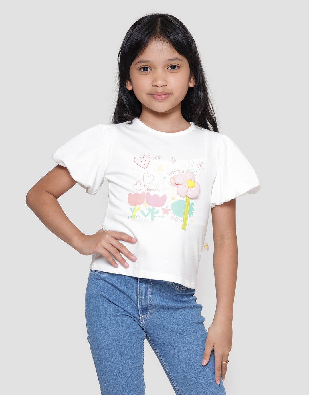 Little M Baloon Aps Kaos Anak Perempuan