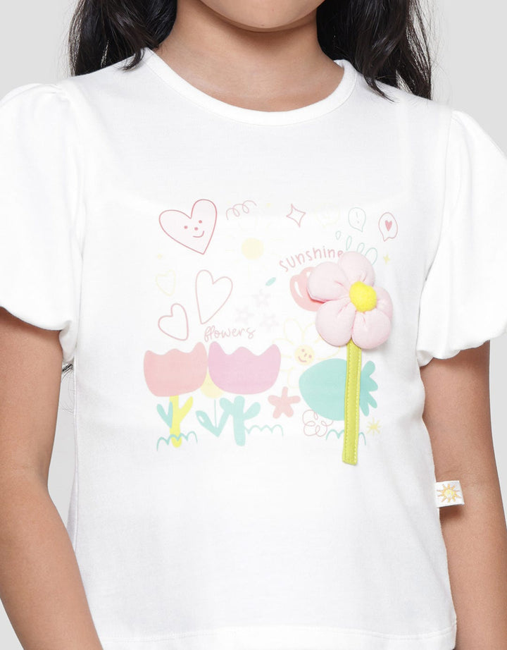 Little M Baloon Aps Kaos Anak Perempuan