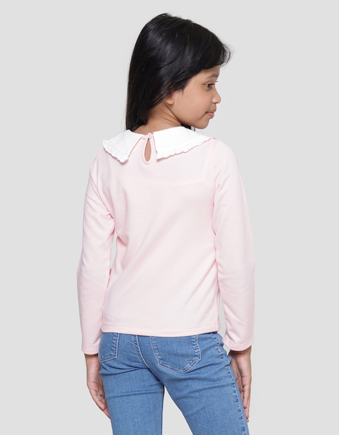 Little M Soft Floral Kaos Anak Perempuan