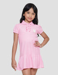 Little M Unicorn Embroidery Midi Dress Collared Girls