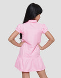 Little M Unicorn Embroidery Midi Dress Collared Girls
