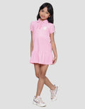 Little M Unicorn Embroidery Midi Dress Collared Girls